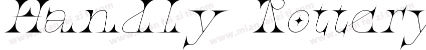 Handly Rottery Itali字体转换